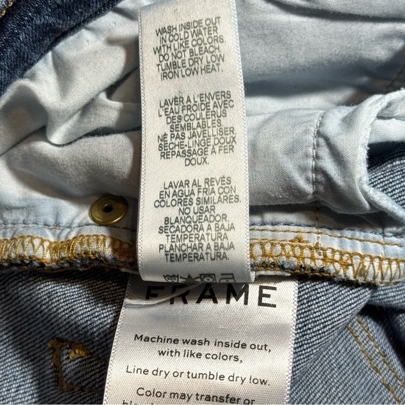 FRAME Denim Jeans Le Nouveau Straight Raw Hem Jeans in Sheffield size 26* - Picture 11 of 16